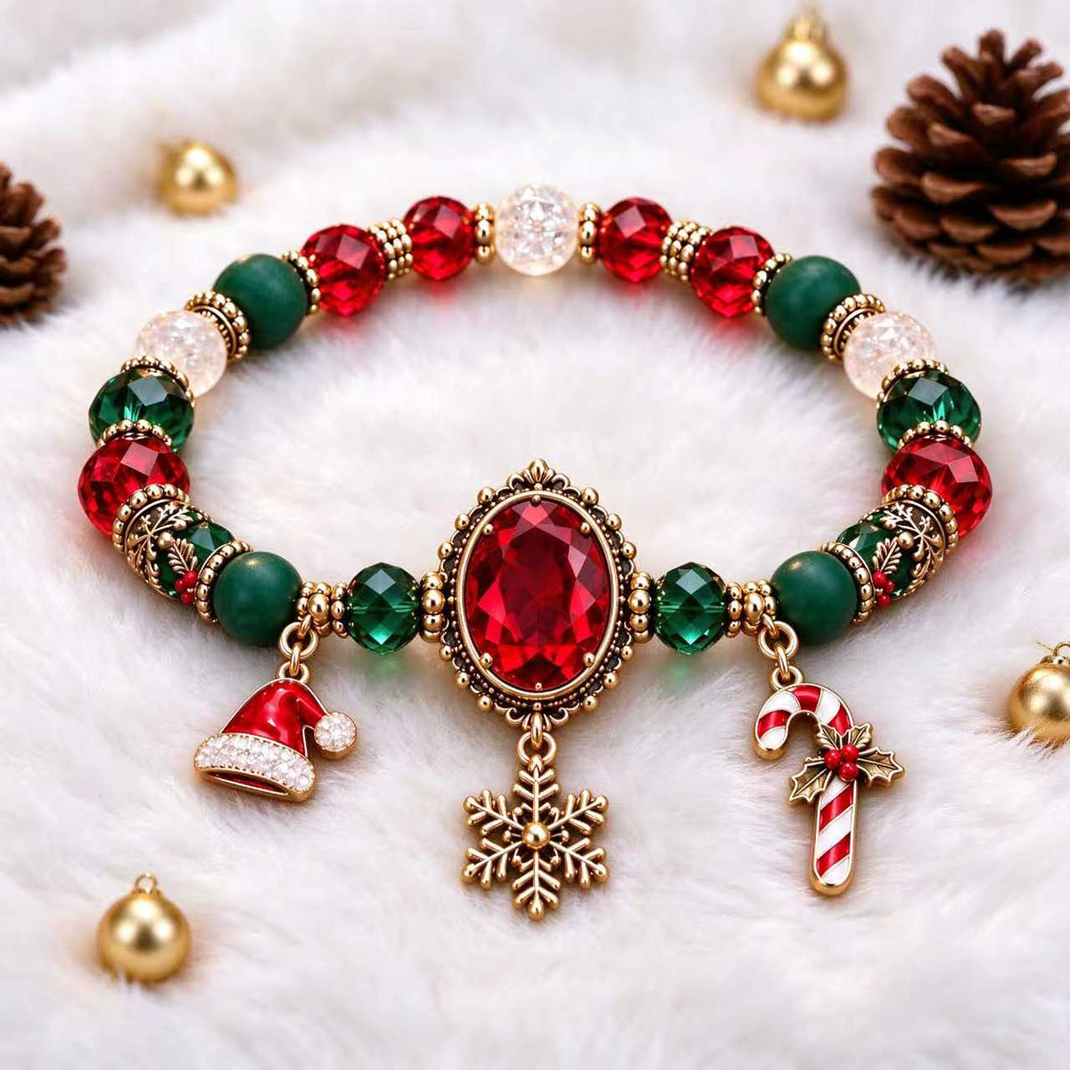🔥 LAST DAY 49% OFF – 🔮 Witch’s Crystal Moon Charm Bracelet