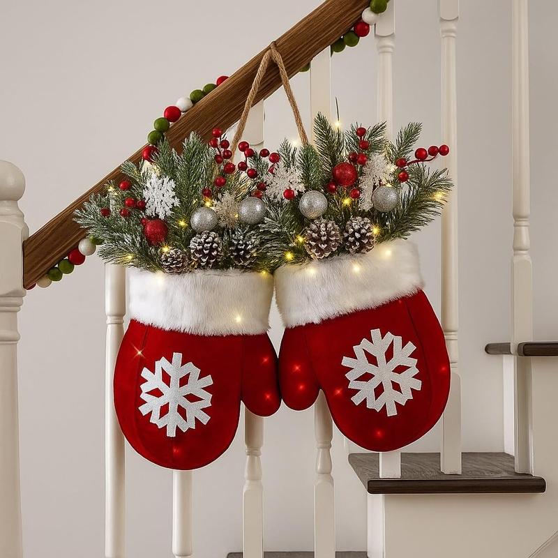 🎄 Christmas Mitten Wreath