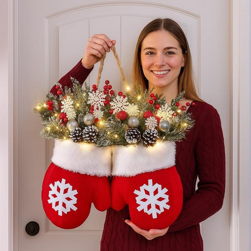 🎄 Christmas Mitten Wreath