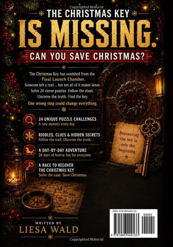 Escape Room Advent Calendar: A 24-Day Puzzle Adventure with Riddles, Clues & Mysteries for the Whole Family (The Christmas Countdown Books)