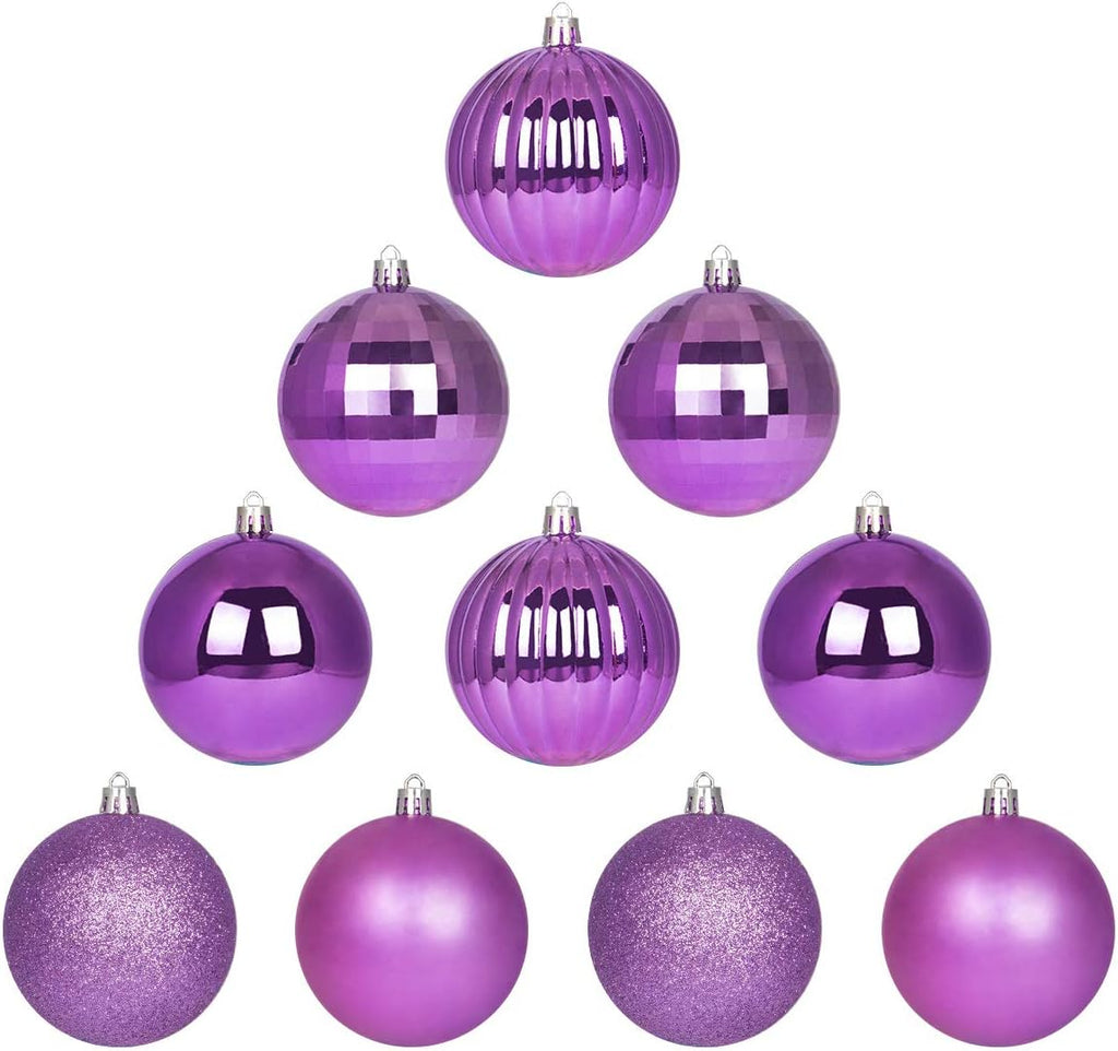 White Christmas Ornaments - Christmas Tree Decorations Shatterproof Hanging Balls for Birthday Wedding Holiday Decor Set of 36pcs, Multi-Sizes(1.6,2.5,3.2)