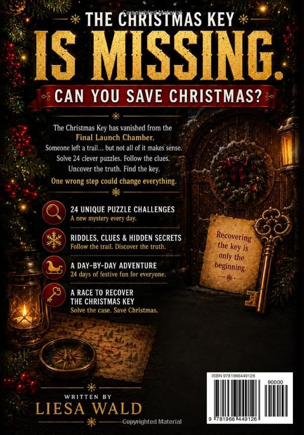 Escape Room Advent Calendar: A 24-Day Puzzle Adventure with Riddles, Clues & Mysteries for the Whole Family (The Christmas Countdown Books)
