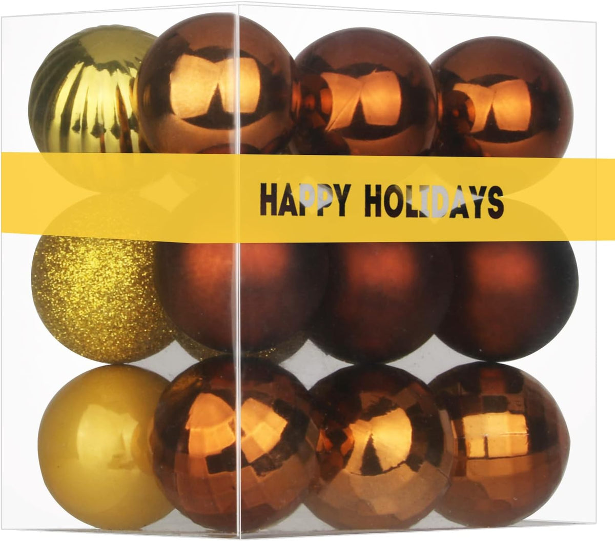 White Christmas Ornaments - Christmas Tree Decorations Shatterproof Hanging Balls for Birthday Wedding Holiday Decor Set of 36pcs, Multi-Sizes(1.6,2.5,3.2)