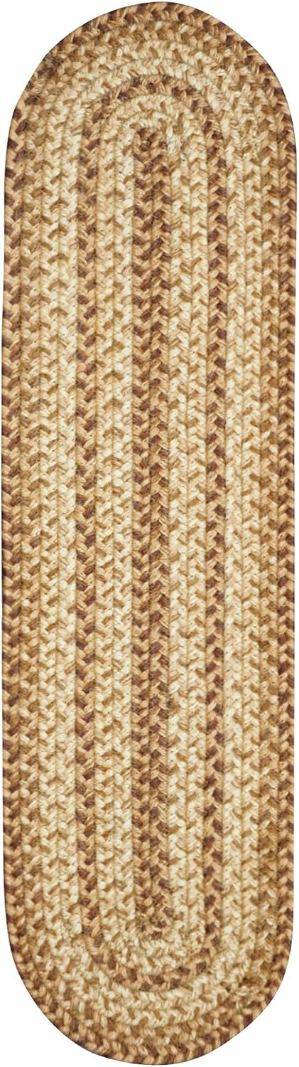 Homespice Apple Pie Braided Coasters for Country Decor, Round 4 Set of 6 | Red Absorbent Drink Coasters for Tabletop, Absorbs Moisture, Rich Colors, Durable and Easy to Clean