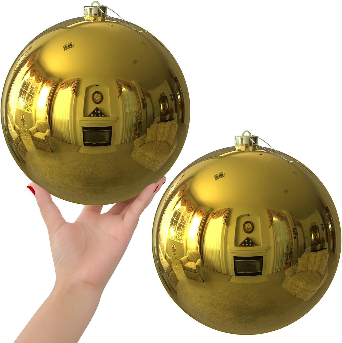 White Christmas Ornaments - Christmas Tree Decorations Shatterproof Hanging Balls for Birthday Wedding Holiday Decor Set of 36pcs, Multi-Sizes(1.6,2.5,3.2)