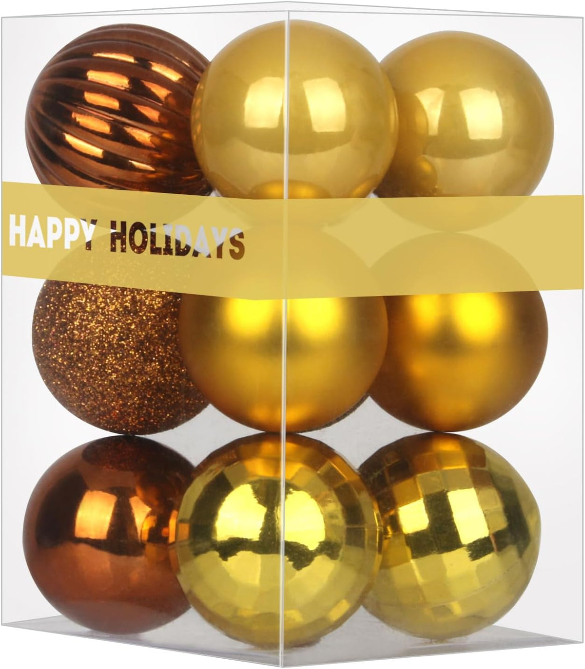 White Christmas Ornaments - Christmas Tree Decorations Shatterproof Hanging Balls for Birthday Wedding Holiday Decor Set of 36pcs, Multi-Sizes(1.6,2.5,3.2)