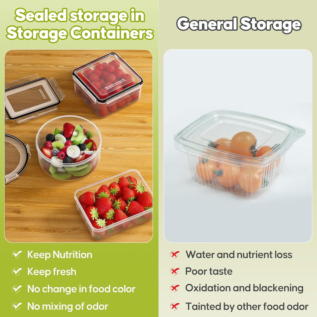 42 PCS Food Storage Containers with Lids Reusable (21 Containers & 21 Lids) | Plastic Food Containers for Kitchen Storage and Organization BPA-Free Leakproof Meal Prep Container with Labels & Pen