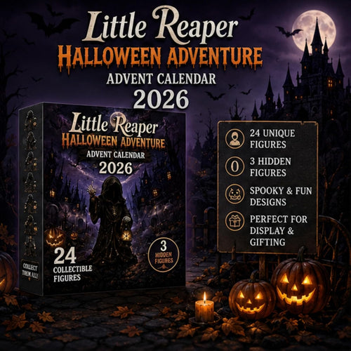 2026 Halloween Advent Calendar, 24-Day Grim Reaper Mystery Figure Countdown Calendar