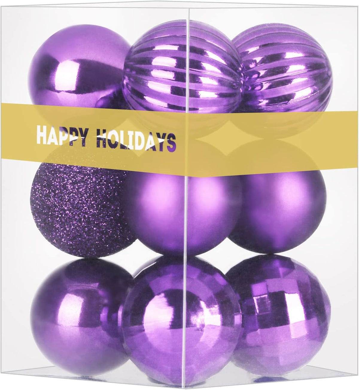 White Christmas Ornaments - Christmas Tree Decorations Shatterproof Hanging Balls for Birthday Wedding Holiday Decor Set of 36pcs, Multi-Sizes(1.6,2.5,3.2)