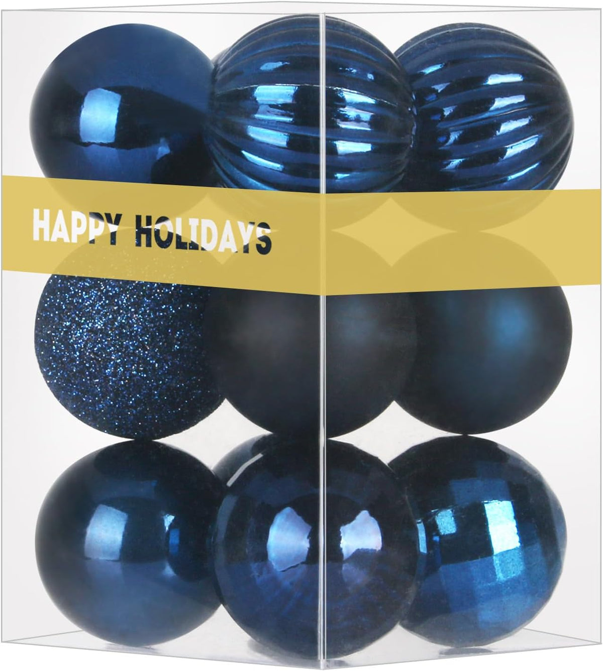 White Christmas Ornaments - Christmas Tree Decorations Shatterproof Hanging Balls for Birthday Wedding Holiday Decor Set of 36pcs, Multi-Sizes(1.6,2.5,3.2)