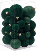 Christmas Ornaments Set Beige Velvet 3.15 in Decorative Balls | Flocked Shatterproof Christmas Tree Balls with Hanging Strings Vintage Christmas Decor for Holiday/Home/Tree(12pcs)