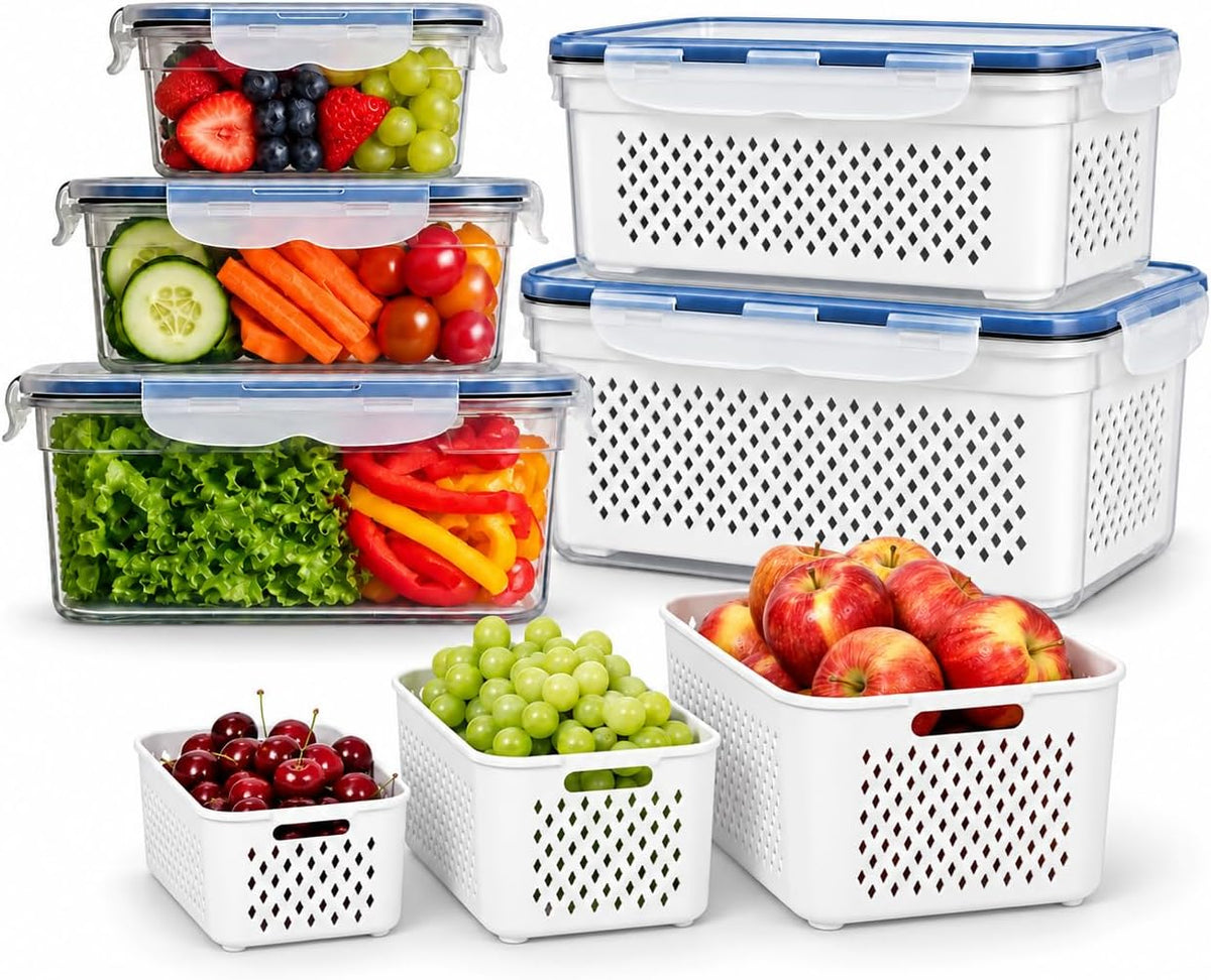 70 Pcs Large Food Storage Containers with Lids Airtight-2500ML to Small Box,Total 22812 ML Stackable Kitchen Bowls Set(35 Containers,35 Lids)-BPA Free Leak proof Plastic Boxes-Microwave safe
