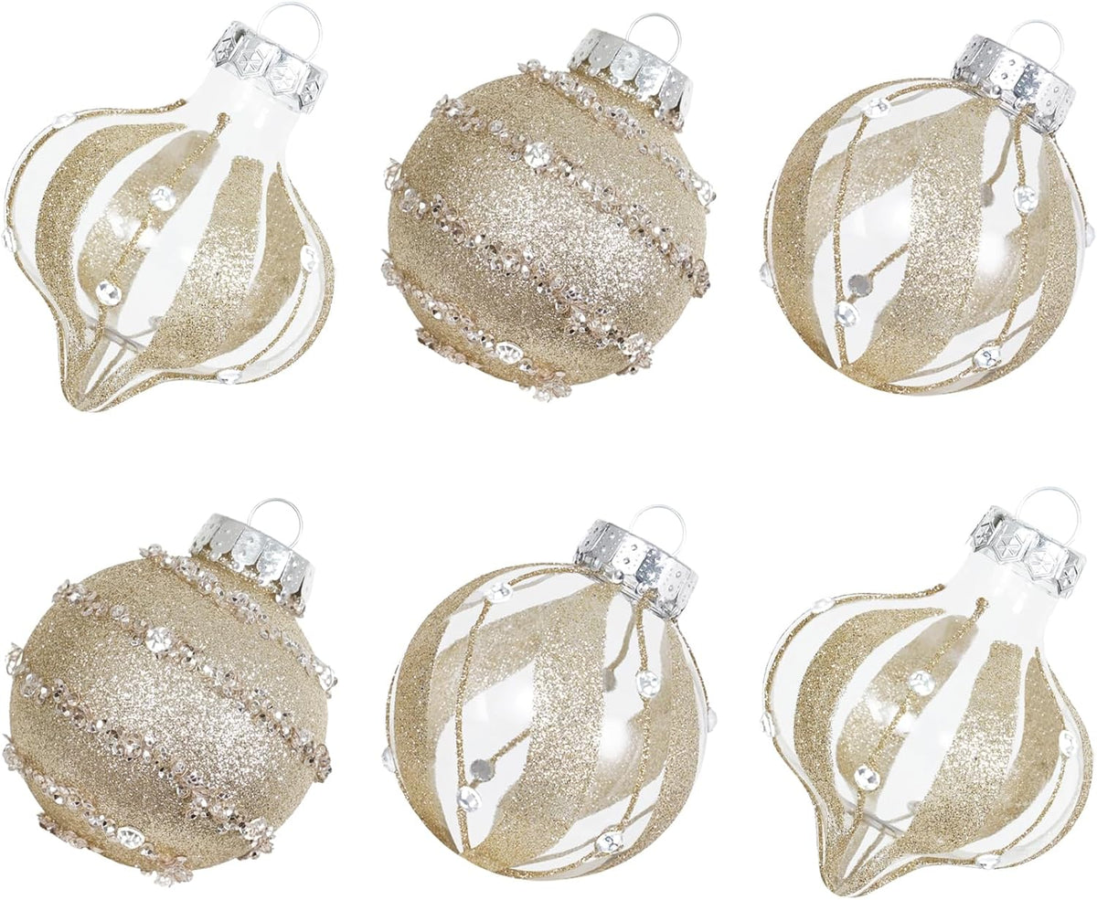 XmasExp Christmas Ball Ornaments Set, Shatterproof Christmastree Decorations,12ct Large Plastic Hanging Ornaments, 70mm/2.76,White