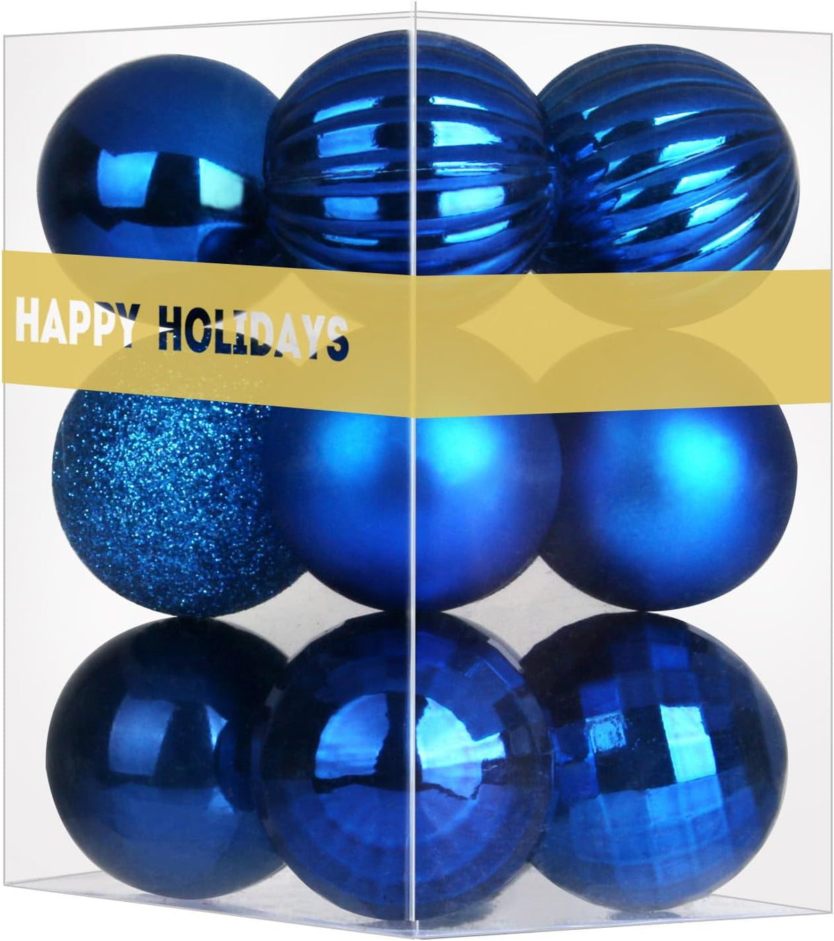 White Christmas Ornaments - Christmas Tree Decorations Shatterproof Hanging Balls for Birthday Wedding Holiday Decor Set of 36pcs, Multi-Sizes(1.6,2.5,3.2)