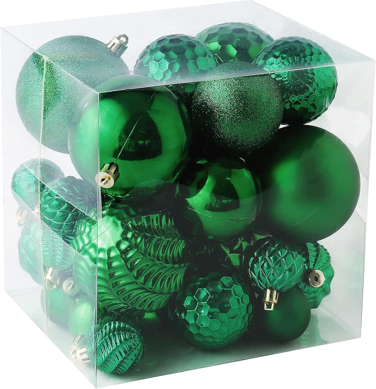 Christmas Balls Ornaments -36pcs Shatterproof Christmas Tree Decorations with Hanging Loop for Xmas Tree Wedding Holiday Party Home Decor,6 Styles in 3 Sizes(White)
