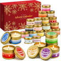 Advent Calendar 2026 Scented Candles Gift Set 24 Days Different Fragrances Aromatherapy Candles Natural Soy Wax Christmas Countdown Gifts Stocking Stuffers Decorations for Teen Girls Adults Mom Wife Girlfriend