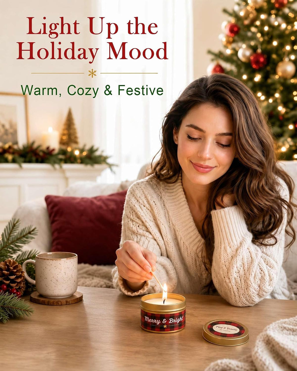 Candle Advent Calendar 2026, 24-Day Scented Candle Gift Set for Women | 100% Natural Soy Wax, 24 Different Fragrances, Daily Scent Surprises, Christmas Decor and Gifting