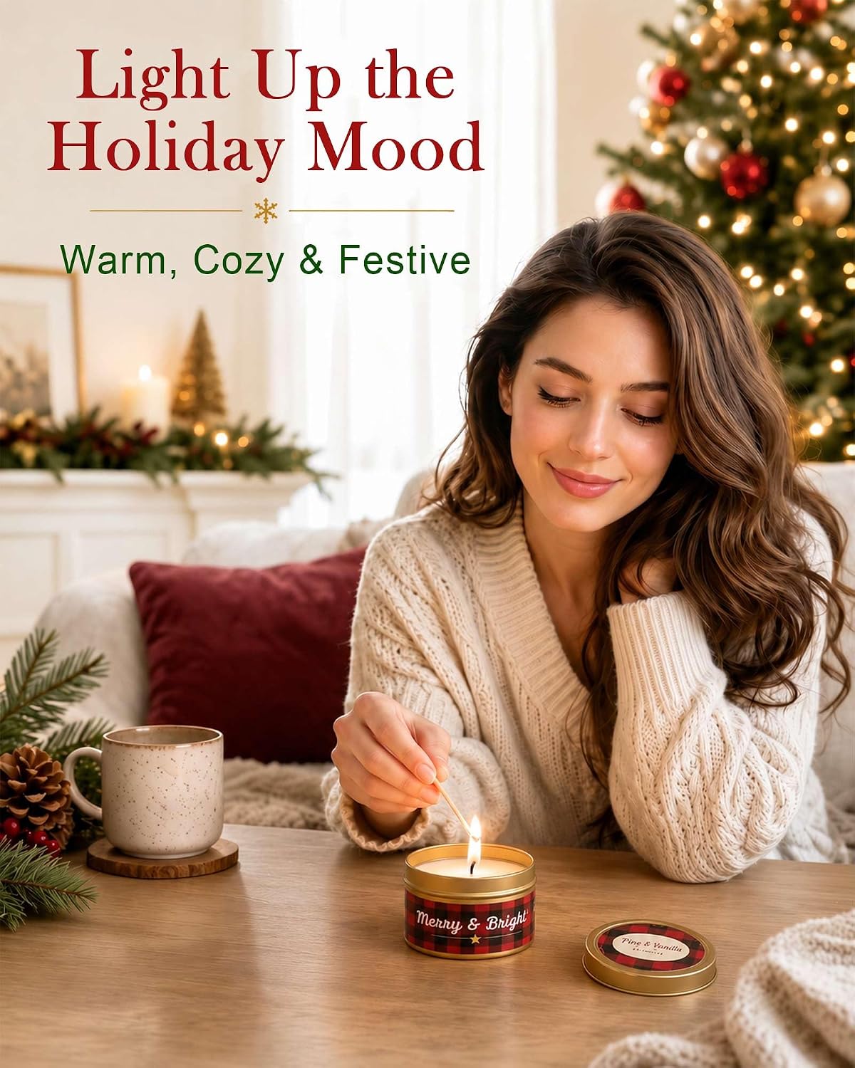 Candle Advent Calendar 2026, 24-Day Scented Candle Gift Set for Women | 100% Natural Soy Wax, 24 Different Fragrances, Daily Scent Surprises, Christmas Decor and Gifting