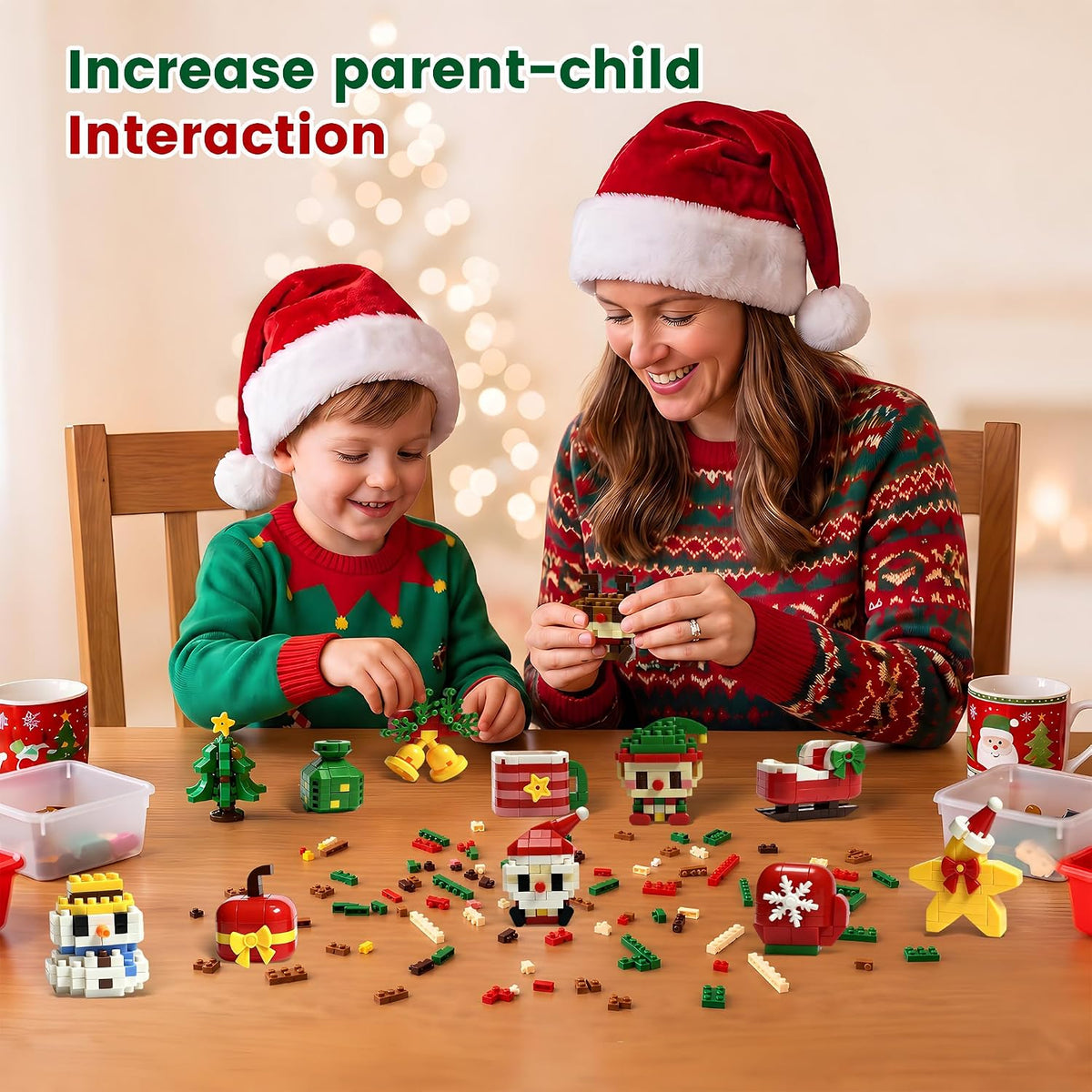 Christmas Advent Calendar 2026 Building Sets Micro Mini Xmas Blocks Kit | 24 Days Countdown Christmas Building Blocks, Christmas Holiday Gift Party Favor for Adults Girls Boys Ages 12+