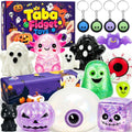 17Pcs Halloween Squishy Toys Kit, Slow Squeeze Squishies Fidget Toys Set | Spooky Stress Relief Sensory Toys, Squishy Box Surprise Squishy Fun Box Set for Halloween Trick Or Treat