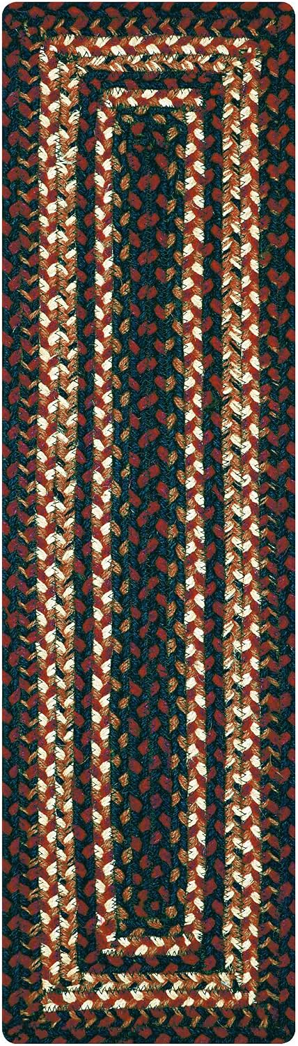 Homespice Apple Pie Braided Coasters for Country Decor, Round 4 Set of 6 | Red Absorbent Drink Coasters for Tabletop, Absorbs Moisture, Rich Colors, Durable and Easy to Clean
