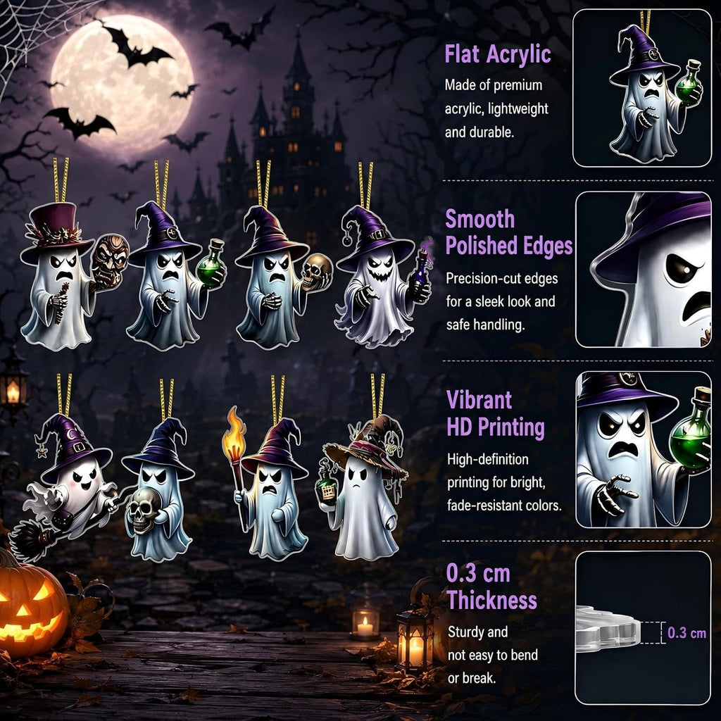 Halloween Advent Calendar 2026 Halloween Countdown Calendar | Gift Box for Horror Lovers 24 Nights Spooky Surprise with 24 Mini Acrylic Fright Figurines Scary Blind Box