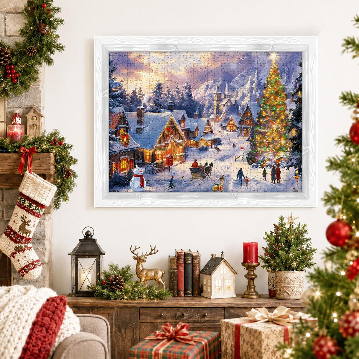 Puzzle Advent Calendar 2026 – 24 Days Christmas Countdown Jigsaw Puzzle | 1008-Piece with 42 Pieces Per Day | Includes 1:1 Poster | Holiday Gift for Teens Adults | 19.7 x 27.6 Inches