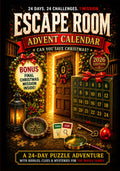 Escape Room Advent Calendar: A 24-Day Puzzle Adventure with Riddles, Clues & Mysteries for the Whole Family (The Christmas Countdown Books)