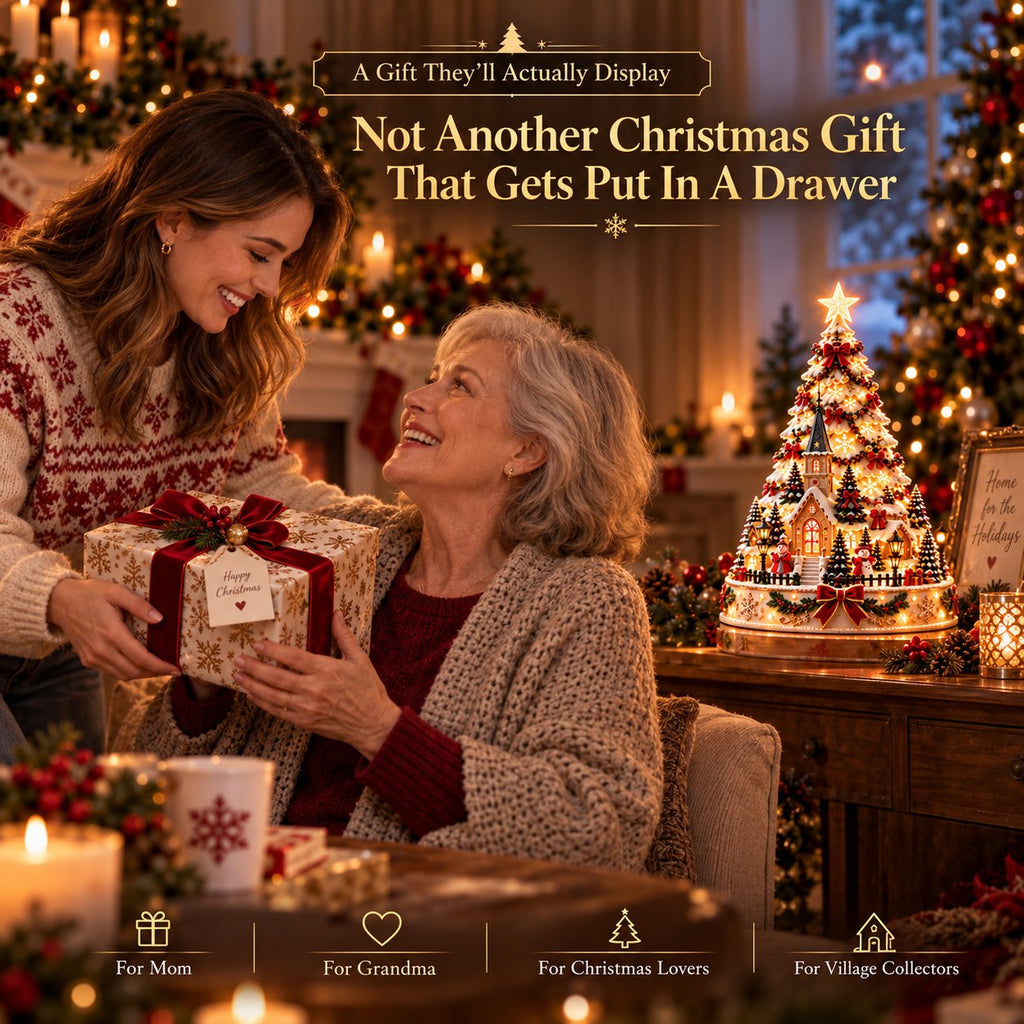 💯 Buy 2 Get 1 Free - 🎄 Christmas Village Projection Centerpiece