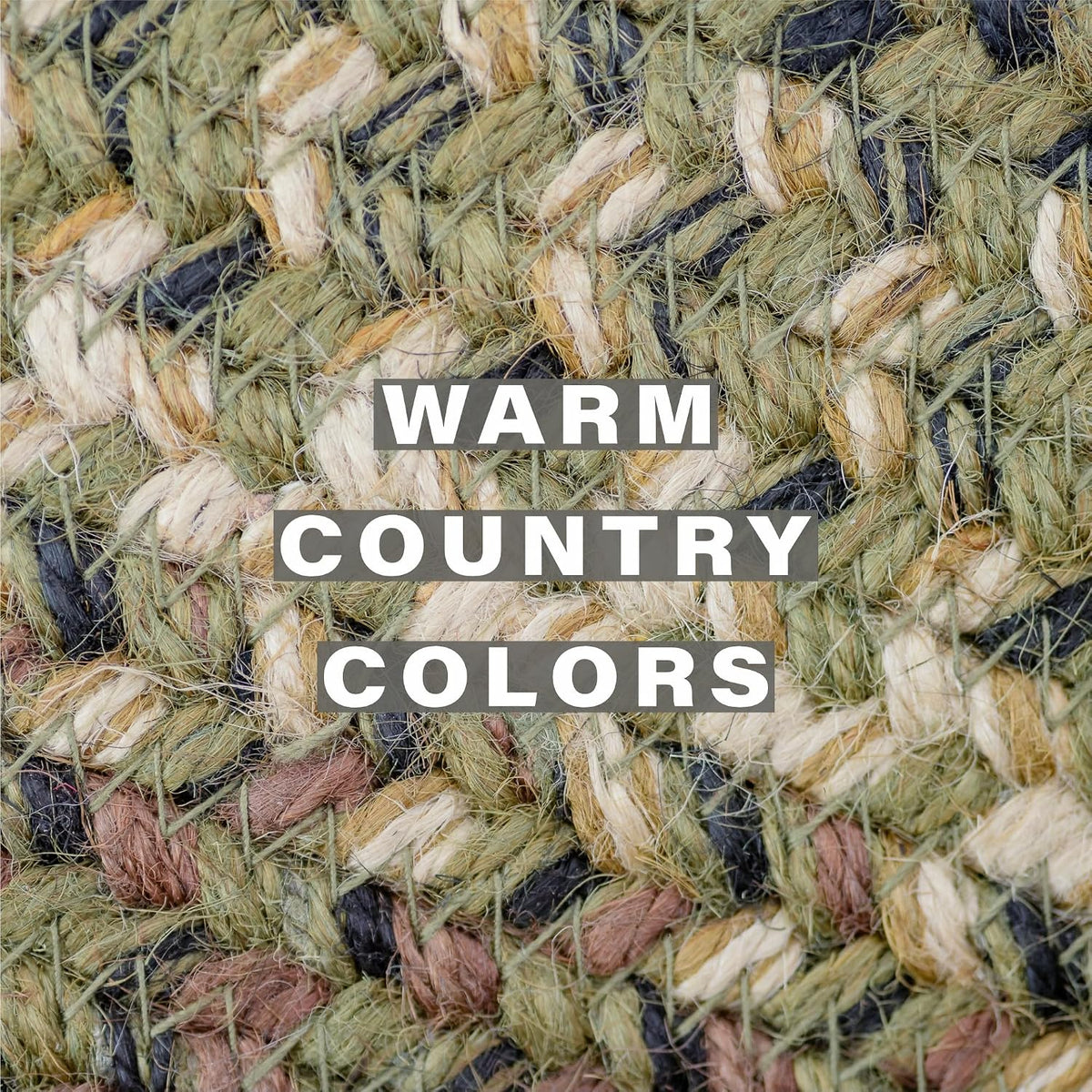 Homespice Apple Pie Braided Coasters for Country Decor, Round 4 Set of 6 | Red Absorbent Drink Coasters for Tabletop, Absorbs Moisture, Rich Colors, Durable and Easy to Clean