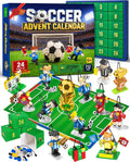 Soccer Advent Calendar 2026 for Kids Boys, 24-Day Building Countdown Gifts | Build Two Rival Teams, Complete the Match Scene, Collect & Hang Characters, Made for Football Fans, Beyond Christmas Fun