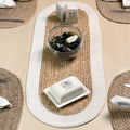 CHARDIN HOME Round Woven Jute Braided Placemats, Set of 4, 14 Inch | Farmhouse, All Natural