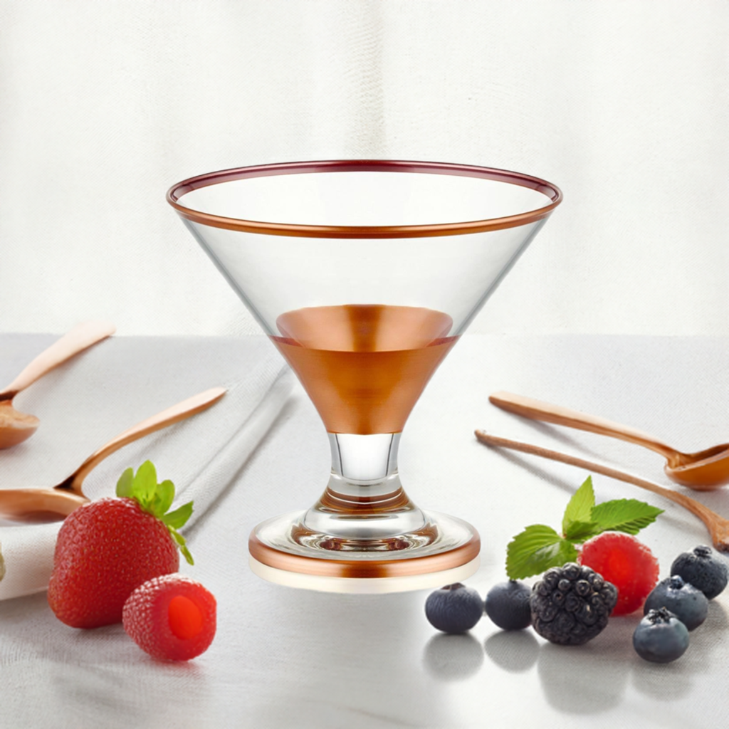 Glam Collection Copper Dessert Bowls (Set of 6)
