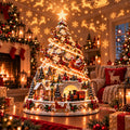 💯 Buy 2 Get 1 Free - 🎄 Christmas Village Projection Centerpiece