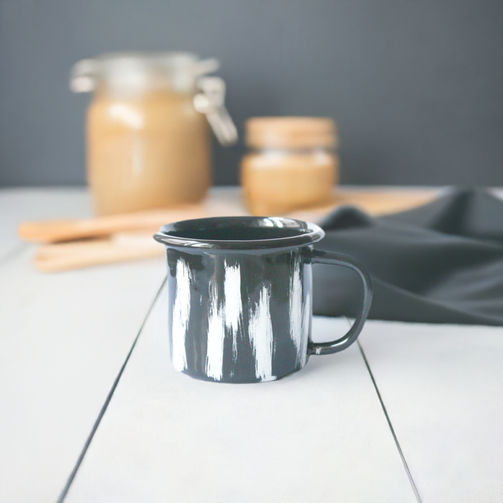 Stripe Collection Enamel Mug